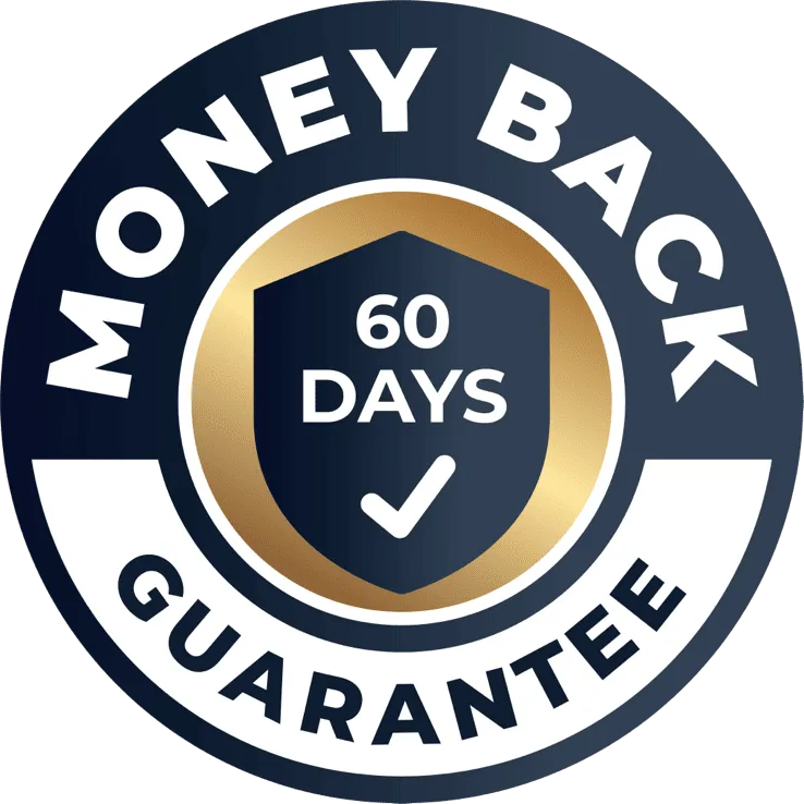 Jelly Force 60-day money-back guarantee badge