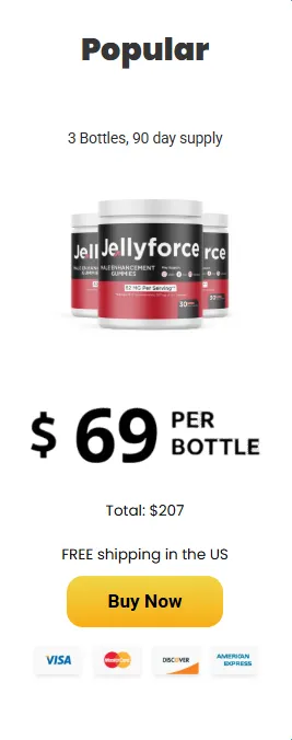 Jelly Force gummies supporting men's energy, stamina and overall wellness